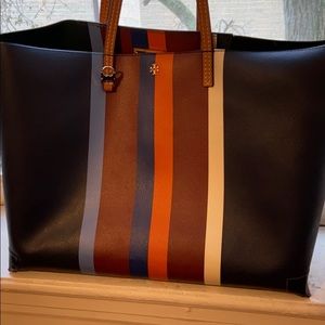 Tory Burch leather tote bag fits 15” laptop